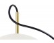 CAPRI 6 hanging lamp white / gold