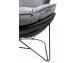 OTILIA STAND VELVET armchair, dark gray velvet