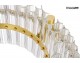 Lampa suspendata MOOSEE SATURNUS 47 DUO gold - LED, cristal, otel satinat