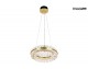 Lampa suspendata MOOSEE SATURNUS 47 DUO gold - LED, cristal, otel satinat