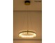 Lampa suspendata MOOSEE SATURNUS 47 gold - LED, cristal, otel satinat