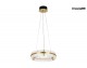 Lampa suspendata MOOSEE SATURNUS 47 gold - LED, cristal, otel satinat