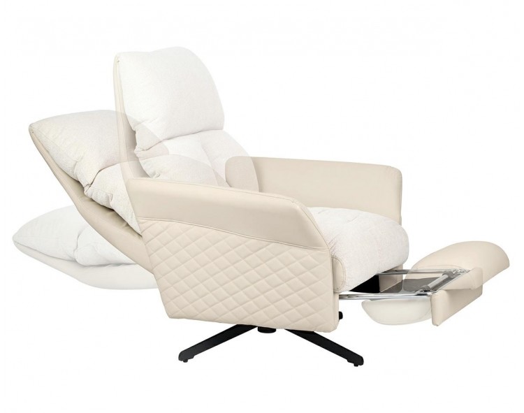 RELAX beige swivel armchair