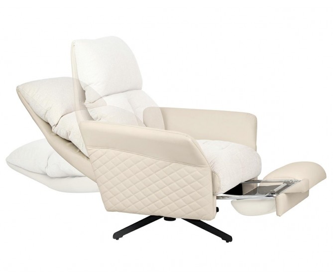 RELAX beige swivel armchair