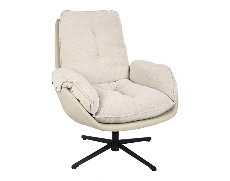 CARINO beige swivel armchair