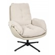 CARINO beige swivel armchair