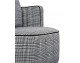 Swivel armchair TONDO, houndstooth, white and black