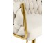 TRESSE beige chair - velvet, gold base