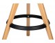 Adjustable TOM bar chair, black - polypropylene, beech wood