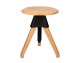 JERRY black stool - polypropylene, wood